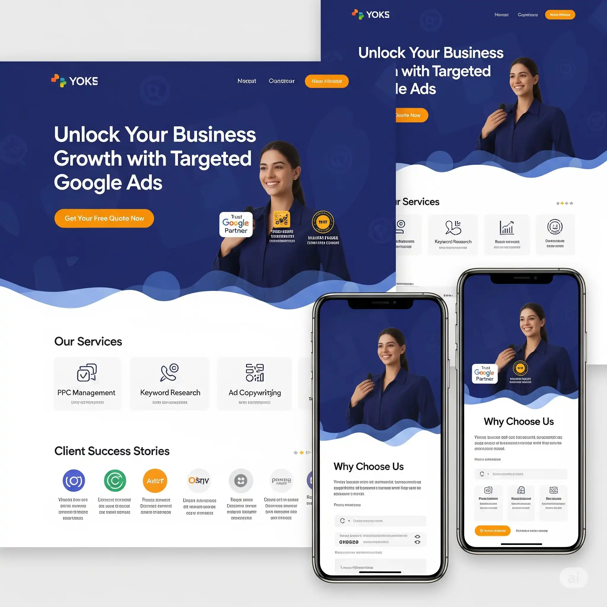 Mẫu landing page tối ưu cho chiến dịch Google Ads